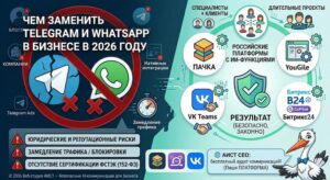 Что заменит Телеграм и Ватсап для корпоративной переписки в 2026 году