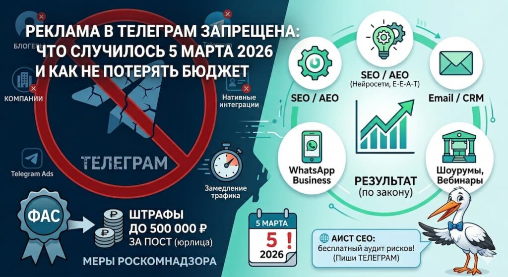 Запрет рекламы в Телеграм 2026
